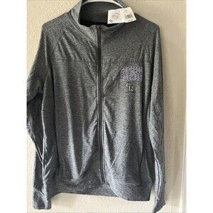 Colorado Rocki Baseball MLB Womens Small jacket zip coat Gray NWT Medium M